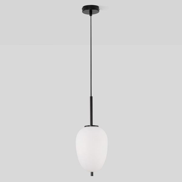 Sypialniana lampa wisząca Marc LE42723 nad łóżko łezka kropla biała czarna