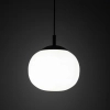 Sypialniana lampa wisząca VIBE 4759 szklana kula czarny biały
