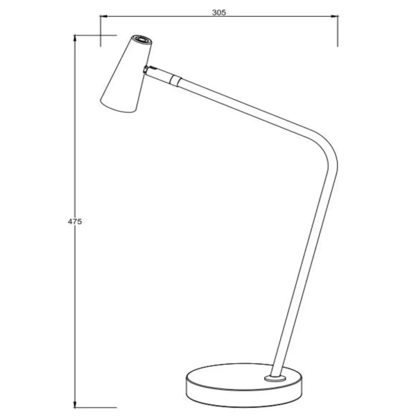 Lampa biurkowa STIRLING 36620/03/31 Lucide LED 3W 2700K reflektorek biała