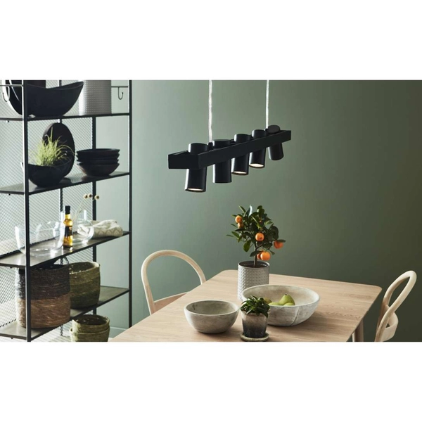 Regulowana LAMPA wisząca TORINO 107784 Markslojd reflektorowa OPRAWA metalowy ZWIS listwa czarna