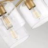 Sufitowa lampa szklana AXEL QN-AXEL5-HB do sypialni mosiądz przezroczysty