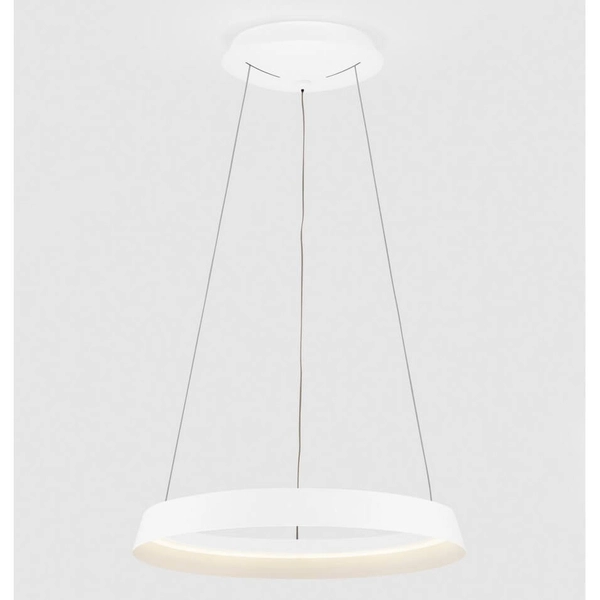 Wisząca lampa ring do sypialni BATALLAS LE44785 LED 38W 3000K biała