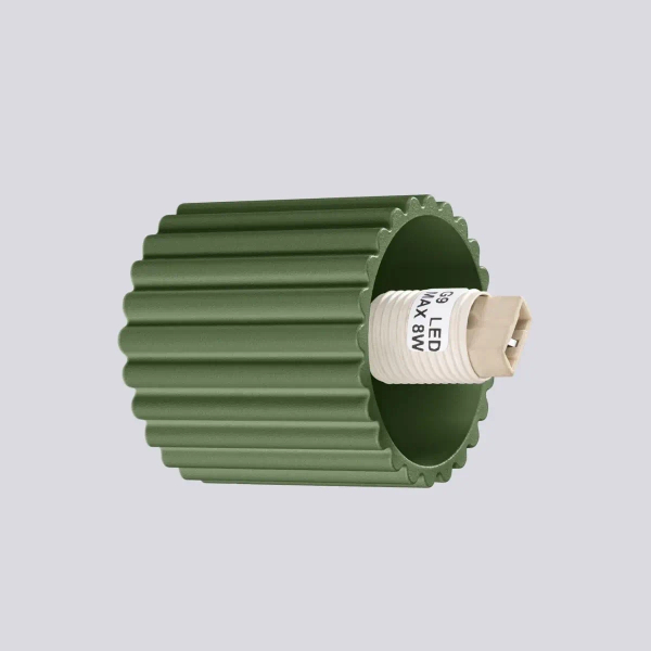 Kulista lampa ścienna HALO SL.1722 kula ryflowana biała oliwkowa