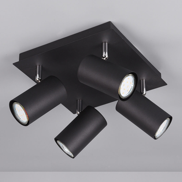 Lampa sufitowa jadalniana VANTOS DL432802430 Trio metalowa czarna