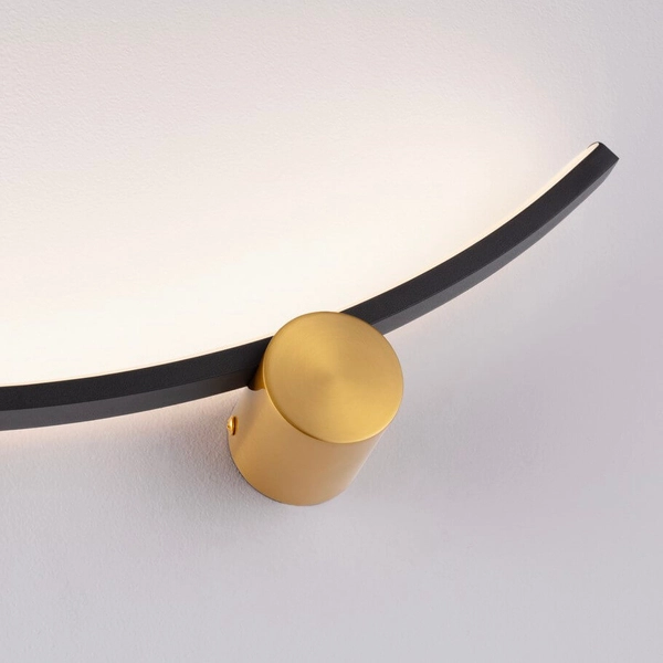 Kinkiet ścienny CUZCO LE44314 LED 14W 3000K pręt do jadalni czarny złoty