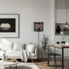 Ażurowa podłogowa lampa Morgan ML2237 do salonu do czytania czarny