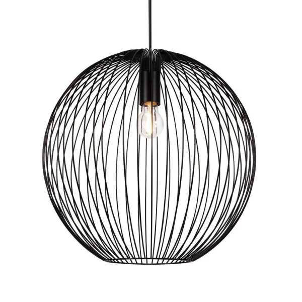 Wisząca lampa druciana BERONI 2213323003 nad stół czarny OUTLET