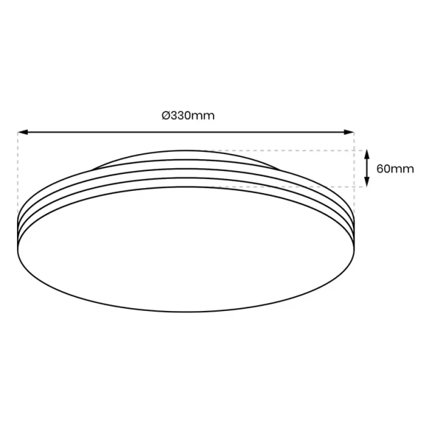 Łazienkowa lampa sufitowa BEVER ML0251 LED 16W 4000K IP44 biały