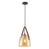 Industrialna lampa wisząca Solta PND-24342-1-BK-AMB Italux bursztynowy