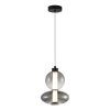Wisząca lampa do sypialni DAPHNE ML0344 LED 12W 3000K czarna przydymiona