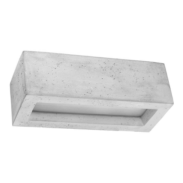 Betonowy kinkiet sypialniany SL.0992 prostokątna lampa