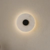 Ledowy kinkiet na ścianę Dalinia WL0114-BK LED 8W 3000K okrągły czarny