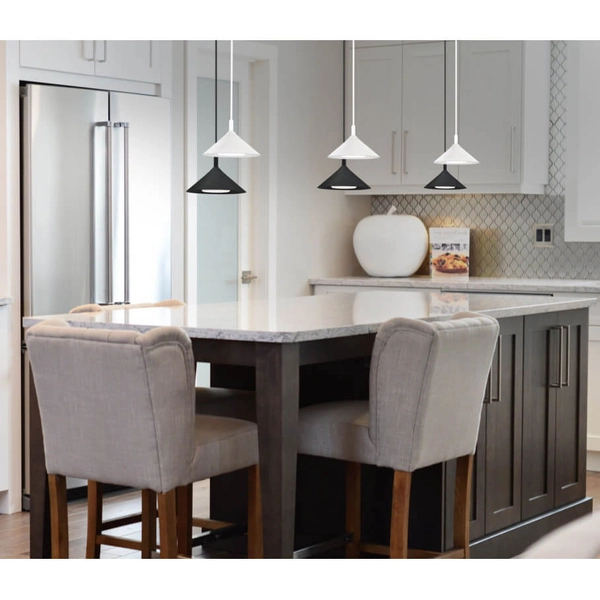 Nowoczesna lampa wisząca no.Ai 5167 Shilo do kuchni biała