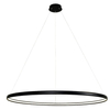 Nowoczesna lampa wisząca Carlo do sypialni LED 38W 4000K czarna