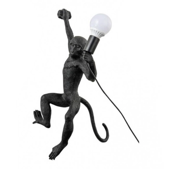 Ścienna lampa dekoracyjna Monkey ABR-KAR3-C Abruzzo małpka czarny