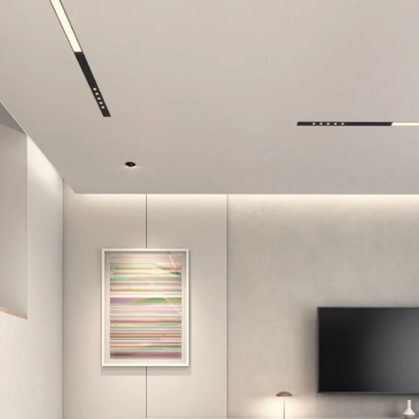Liniowa lampa sufitowa MIXLINE LED 16W 3000K czarna listwa podłużna do gabinetu 30225-M930-W3-00-12