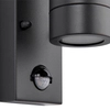 Tarasowa lampa ścienna Palin PIR 75099 tuba metalowa IP44 antracyt