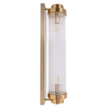 Podłużna lampa ścienna STELO ST-88008-L do gabinetu sopel crystal złoty