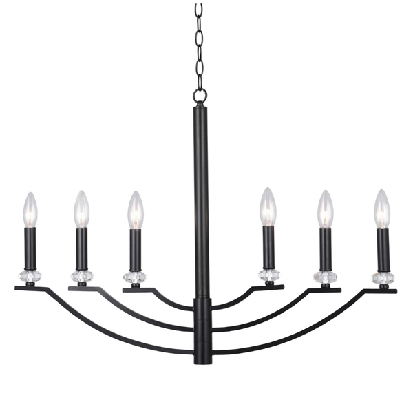 Lampa wisząca na łańcuchu Hims 310514 antyk candles czarna