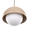 Kulista lampa wisząca Bono Sabia 10644 mleczna kula beżowy