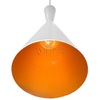 LAMPA wisząca MODERN 306777 Polux metalowa OPRAWA skandynawska ZWIS stożek biały złoty