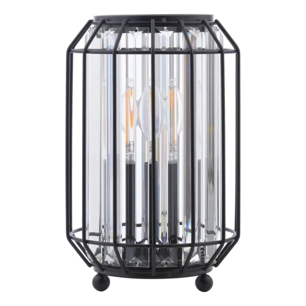 Loftowa lampa stołowa Naeva NAE4222 kryształowa czarna