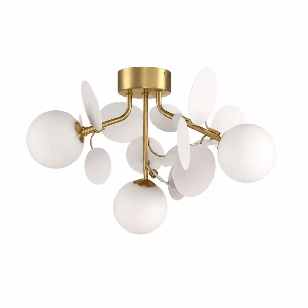 Sufitowa lampa CHIC biała złota ST-DL-2969C 3xG9 5W okrągła kulista