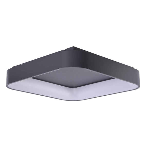 Szara lampa nasufitowa Solvent LED 32W do sypialni smart