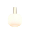 Lampa wisząca DIVA 319800108 pojedyncza metalowa czarny złoty biały