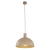 Wisząca nad stół lampa Oslo Sabia 11010 okrągły abażur beżowy