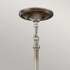 Wisząca LAMPA antyczna Lucia FE-LUCIA-P-E-2TR Elstead FEISS okrągła OPRAWA glamour ZWIS okrągły srebrny