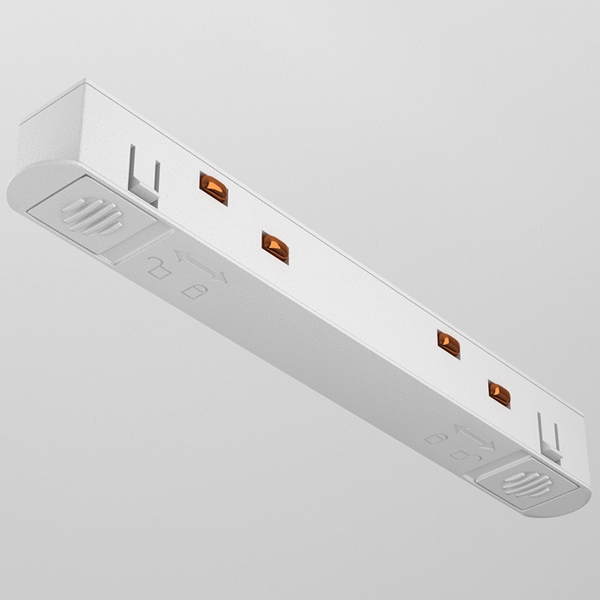 Łącznik zasilania szynoprzewodów magnetycznych Exility TRA034PC-42W prosty biały