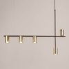 Zwisająca lampa mosiężna Vendo 33693 metalowa reflektorki złota czarna
