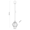 Loftowa lampa wisząca do salonu Galaxy 1642 TK Lighting metalowa czarna