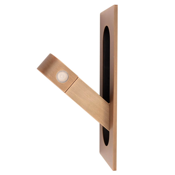 Podtynkowy kinkiet z regulacją LIBRA W0377 Maxlight LED 3W 3000K mosiądz