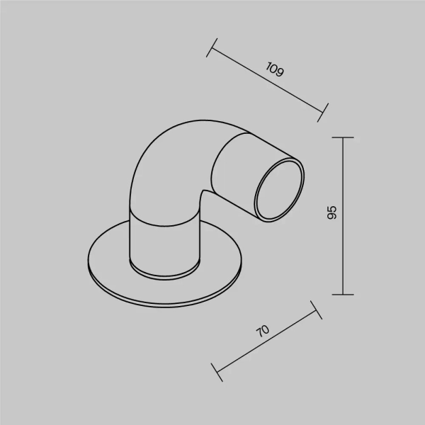 Podłużna lampa ogrodowa Sleek O477FL-L2GF3K LED 2W 3000K IP65 grafit