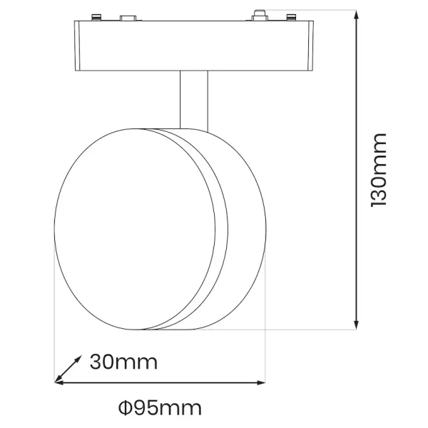 Sufitowa lampa do szyn magnetycznych Tuya CCT ML2206 LED 9W CCT biały