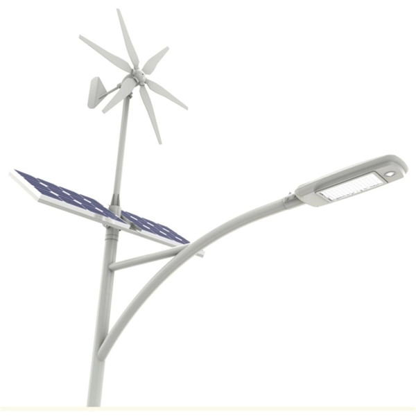 Hybrydowa latarnia uliczna Windsun WS-G06-60W+FA1M+SO4M Greenie LED 60W IP66 biała