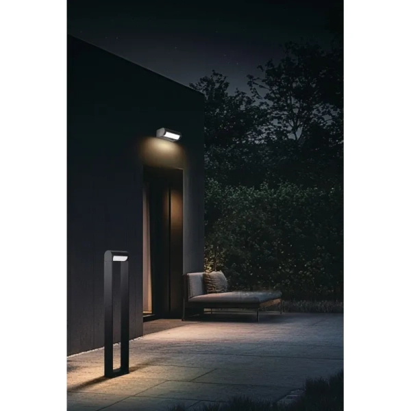 Grafitowa lampa elewacyjna FRAME AZ6633 1xLED 12W 3000K IP65