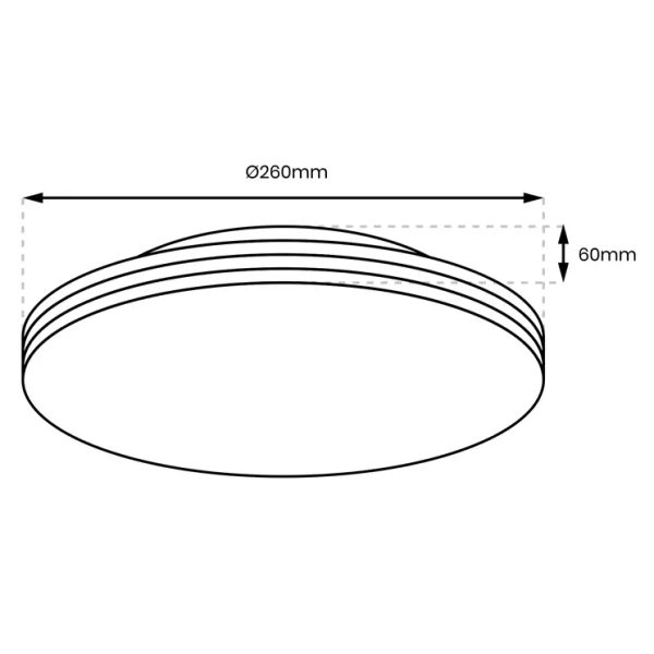 Minimalistyczny plafon sufitowy BEVER ML0250 LED 10W 4000K biały