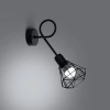 Lampa ścienna ARTEMIS SL.1108 czarna industrialna druciana E14