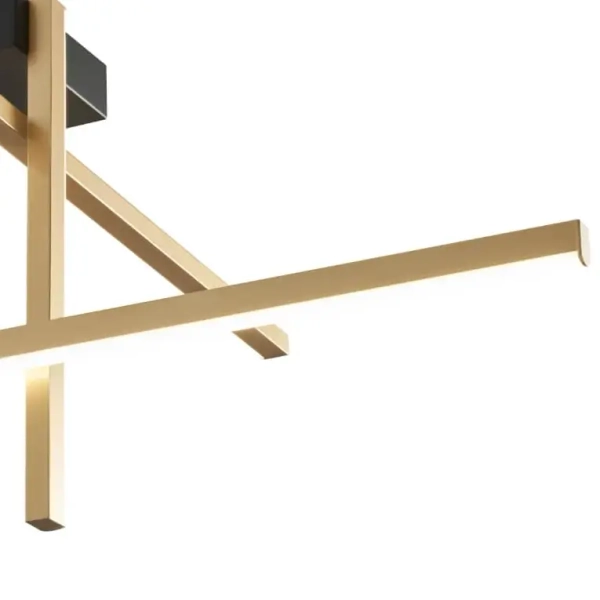 Sufitowa lampa Edge 22008C3-BK/GD LED 25W 3000-6000K metalowa złota czarna