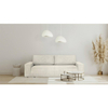 Sofa do salonu rozkładana Pllow KH1501100207 King Home sztruks wygoda jasny beżowy