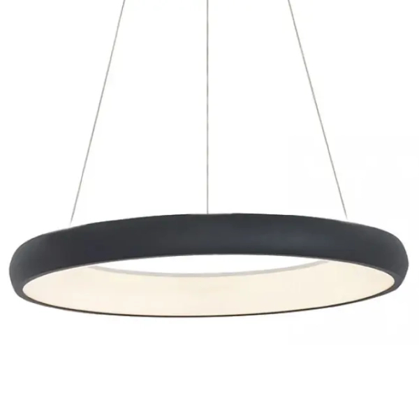 Wisząca lampa ringowa 2052 LED 50W 3000K pierścień czarny