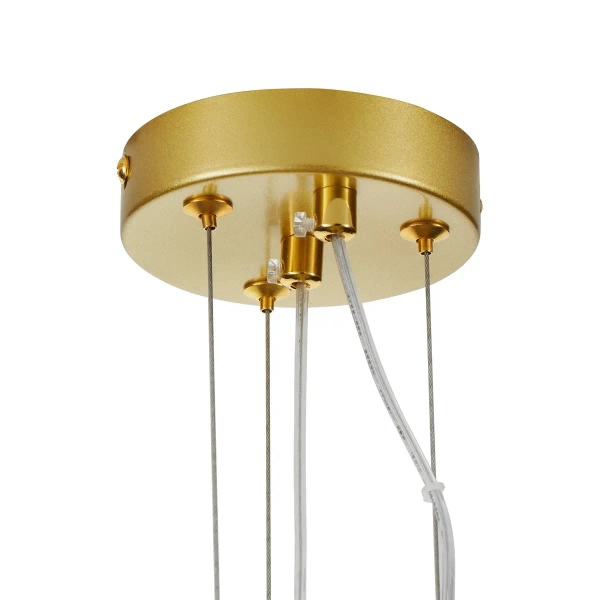 Metalowa lampa zwisowa Susso ST-8713P-S Step do salonu złota