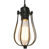 LAMPA wisząca HORTA P14030C Zumaline loftowa OPRAWA druciana czarna