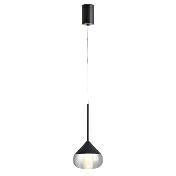 Wisząca lampa LED Suza PL0103-BK Yaskr LED 6W 3000K IP44 czarna