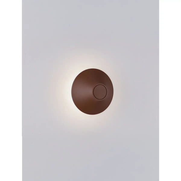 Nowoczesny ścienny kinkiet QUERILO LE75187 LED 11W 3000K IP54 rdzawy