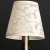 Kinkiet LAMPA ścienna VEN K-BH 12075/1 klasyczna OPRAWA abażurowa z kryształkami wzory crystal patyna kremowa