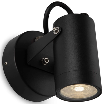 Lampa ścienna elewacyjna Scope O025WL-01B regulowana tuba czarna